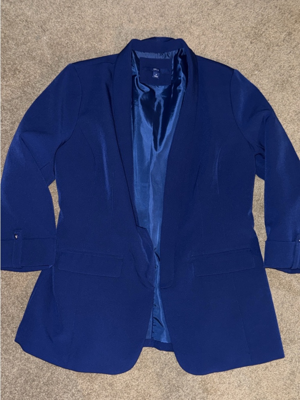 Apt. 9 Deep Blue Open-Front Blazer